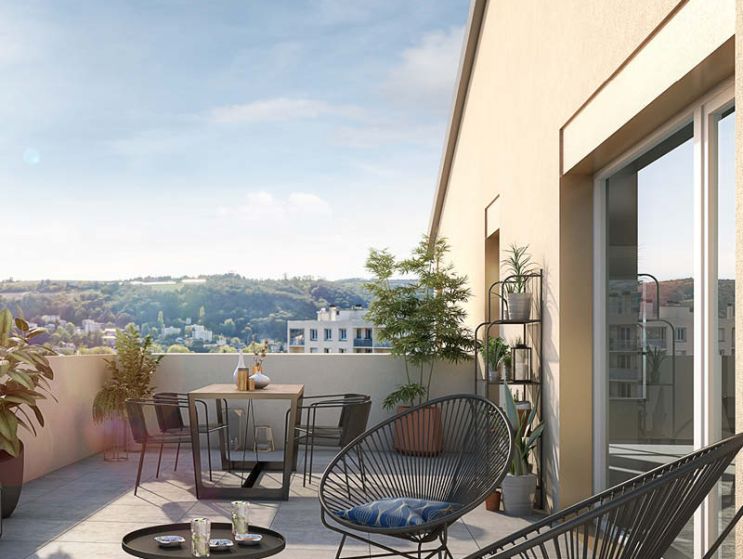 Appartement neuf avec Terrasse panoramique à Vienne dans l'Isère
