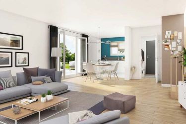 Intérieur d'un programme immobilier neuf à Dax
