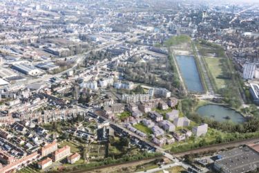 Vue aérienne sur le programme de Green Park à Amiens
