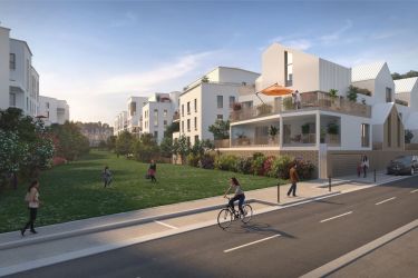 Vue extérieur d'une résidence à Poissy