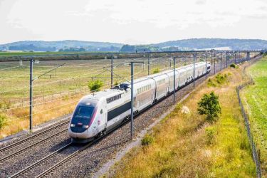 Train vers Biarritz au Pays Basque