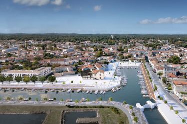 Vue sur un programme neuf Nexity situé dans le port de la Rochelle, ville idéale pour se lancer dans l'investissement locatif