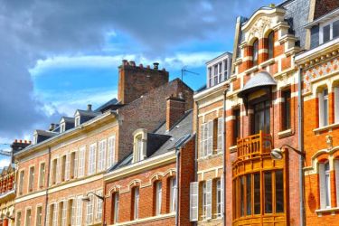 Façades d'immeubles à Amiens