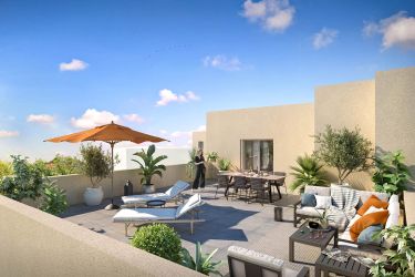 Perspective de la résidence Jardin Ampère à Villefranche-sur-Saône