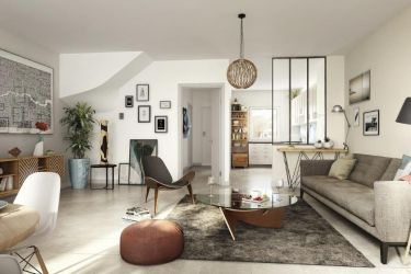 Intérieur d'une résidence à Lyon