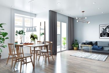 Intérieur d'un programme immobilier neuf