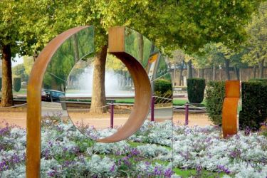 Metz vue sur un jardin