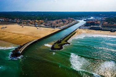 Vue aérienne de Capbreton