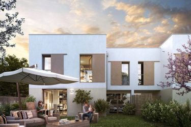 Extérieur et jardin d'un programme immobilier neuf à Villeurbanne