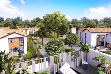 Quartier résidentiel de maisons modernes