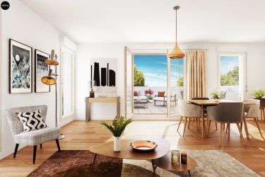 Intérieur d'un appartement neuf à Melun