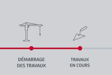 Avancée des travaux du programme immobilier