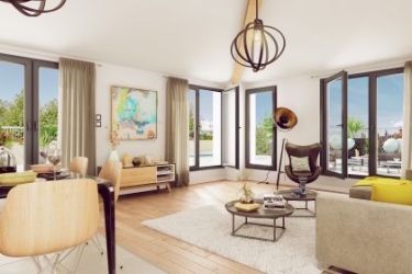 Perspective intérieur de la Maison Tatry aux Chartrons 