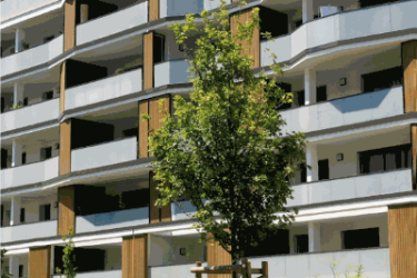 Immeuble avec de la nature 
