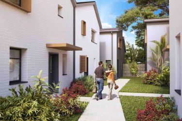 Allée résidentielle de lotissements