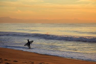 Spots pour faire du surf dans les plages d'Anglet