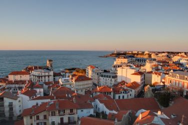 Vue aérienne de Biarritz