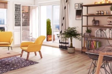 perpective interieure de la résidence neuve "my little Bordeaux" à Bordeaux réalisée par le promoteur immobilier Nexity