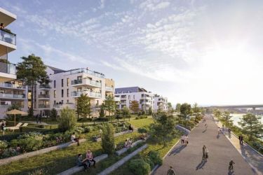 Bords de Loire dans le quartier des Berges d'Houlippe