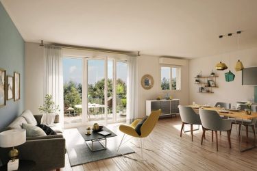 Salon d'un appartement neuf en Seine-et-Marne